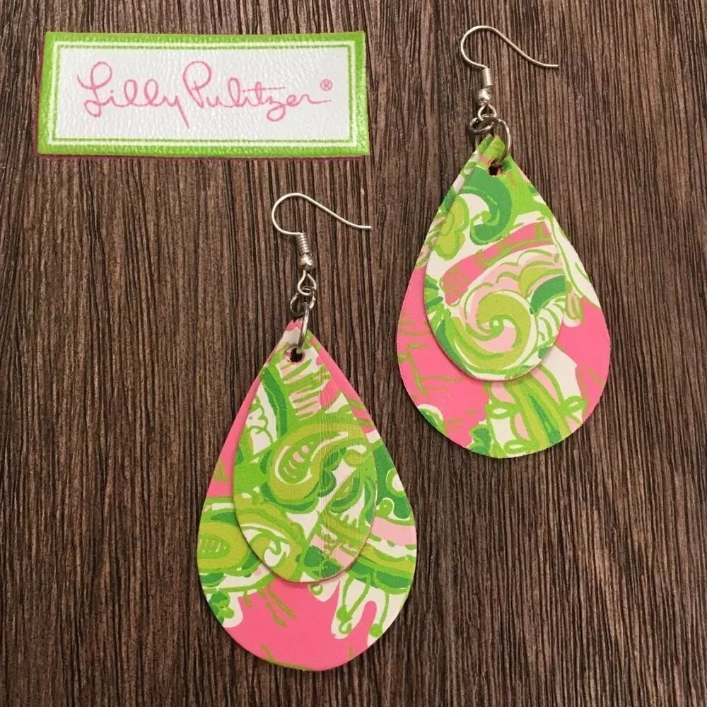 Lilly Pulitzer Chin Chin Handmade Earrings
